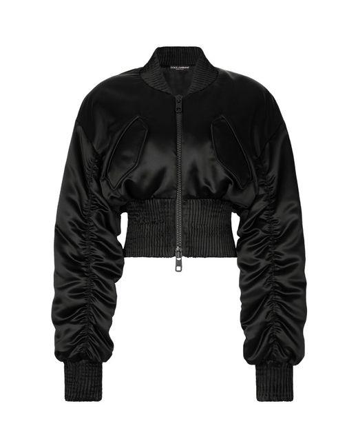 Dolce & Gabbana Cropped Bomber Jacket