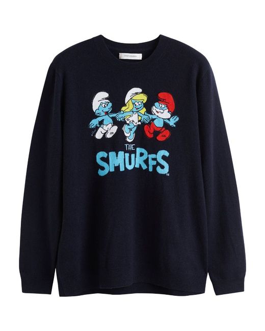 Chinti And Parker x The Smurfs Wool-Cashmere Sweater