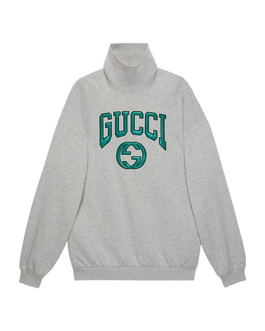 Gucci Funnel-Neck Logo Sweatshirt