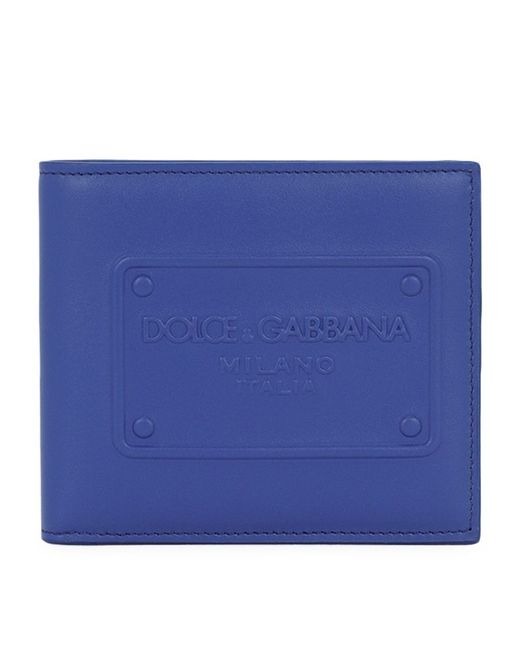 Dolce & Gabbana Leather Embossed Bifold Wallet
