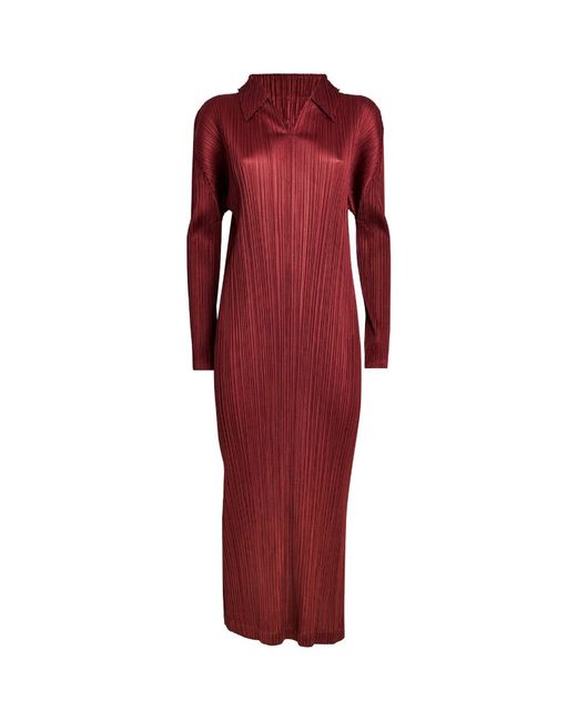 Pleats Please By Issey Miyake Monthly Colors October Midi Dress