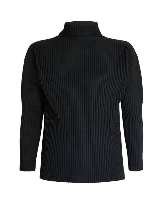 Homme Pliss Issey Miyake Pleated Long-Sleeve T-Shirt