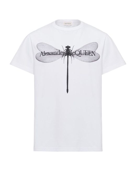 Alexander McQueen Dragonfly Print T-Shirt