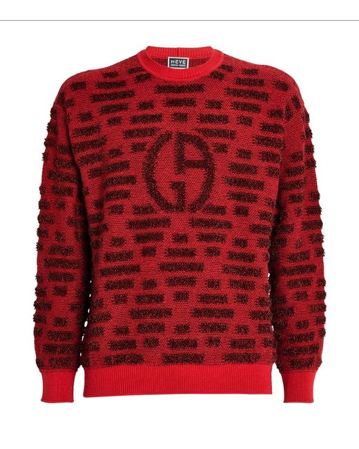 Giorgio Armani Logo-Jacquard Sweater