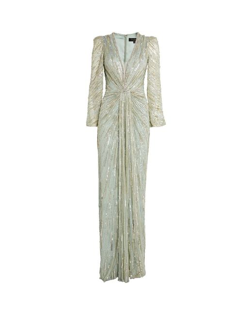 Jenny Packham Sequin-Embellished Darcy Gown