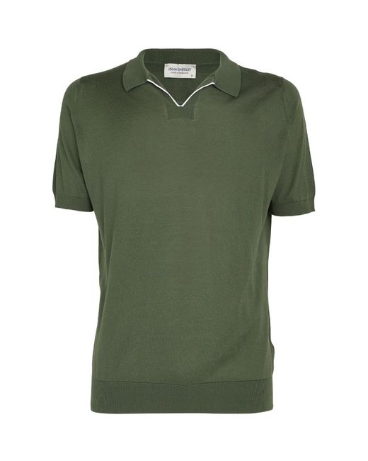 John Smedley Cotton Short-Sleeve Polo Shirt