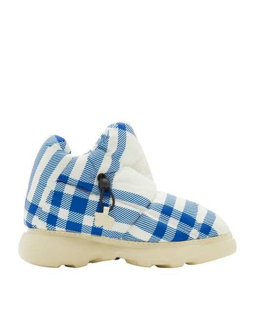 Burberry Check Pillow Ankle Boots