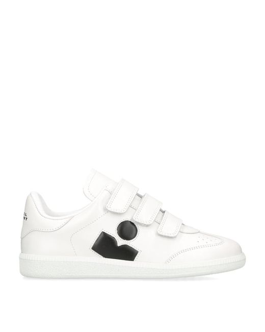 Isabel Marant Leather Beth Logo Sneakers