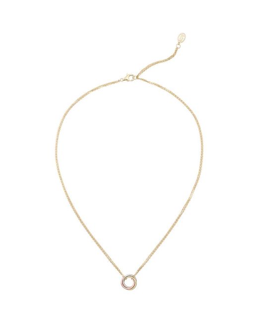 Cartier Small White Yellow and Rose Gold Trinity Necklace