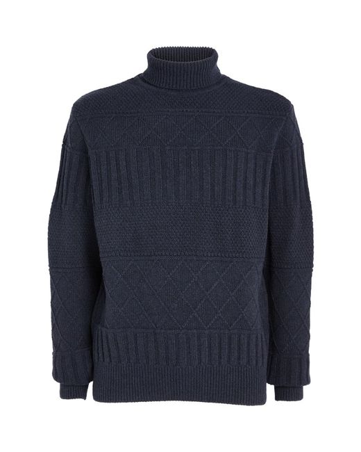 Oliver Spencer Cable-Knit Roll Neck Sweater