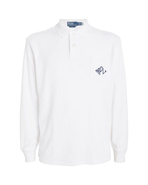 Polo Ralph Lauren Terry Cotton Embroidered Polo Shirt
