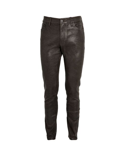 Paige Leather Icon Lennox Slim Trousers