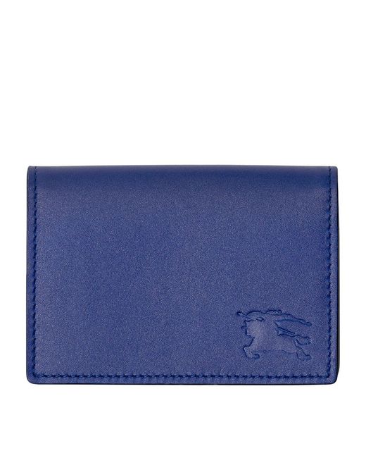 Burberry Leather EKD Folding Card Case