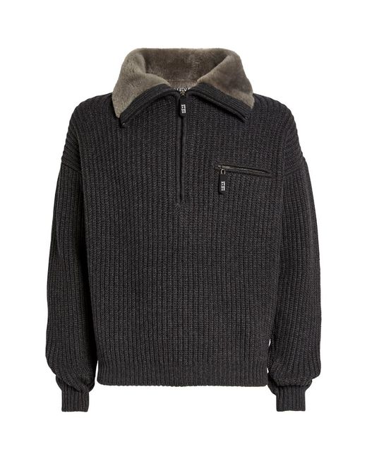 Giorgio Armani Cashmere Half-Zip Sweater