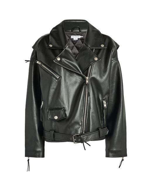 Good American Faux Leather Moto Jacket