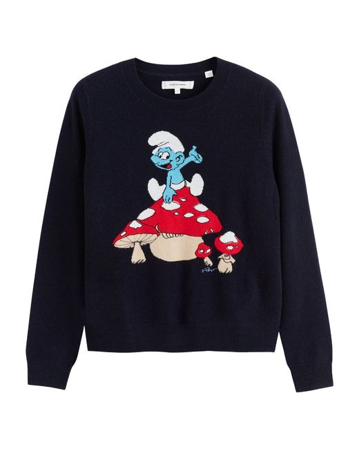 Chinti And Parker x The Smurfs Wool-Cashmere Sweater