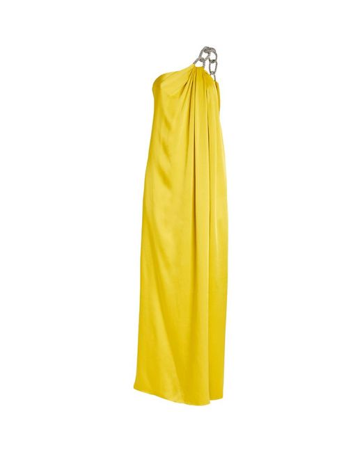 Stella McCartney Satin Embellished Falabella Gown