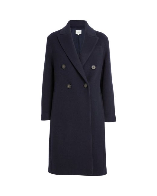 Vince Wool-Blend Double-Breasted Coat