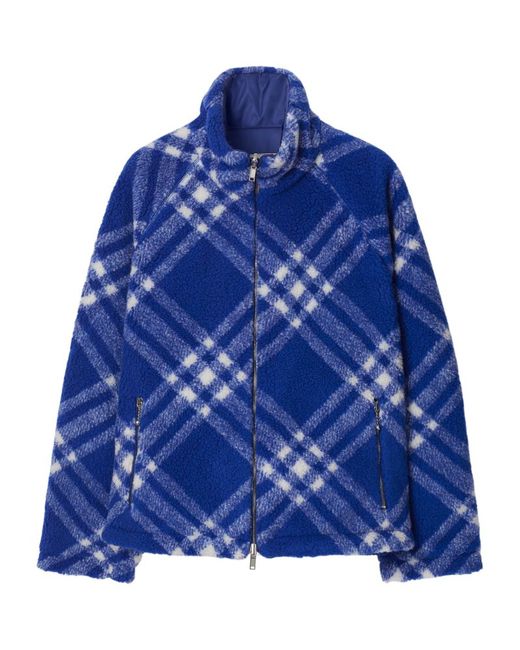 Burberry Reversible Check Fleece Jacket