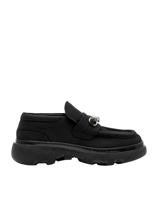 Burberry Nubuck Creeper Clamp Loafers