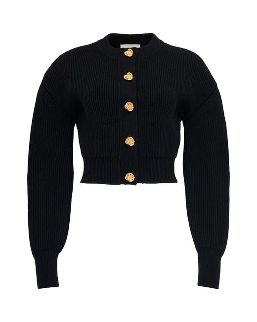 Alexander McQueen Wool-Cashmere Button-Detail Cardigan