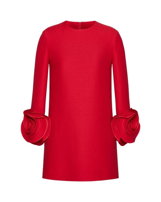 Valentino Garavani Wool-Silk Florette Dress