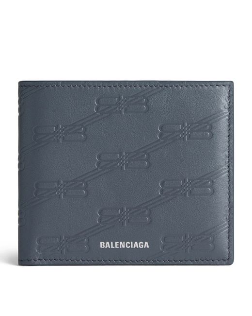 Balenciaga Leather Debossed BB Logo Wallet
