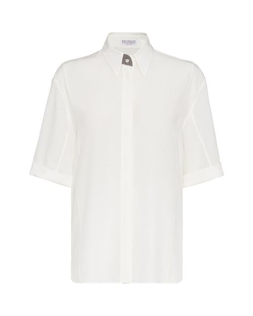 Brunello Cucinelli Short-Sleeve Shirt