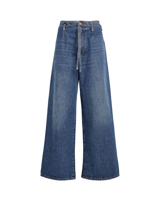 Etro Belted Wide-Leg Jeans