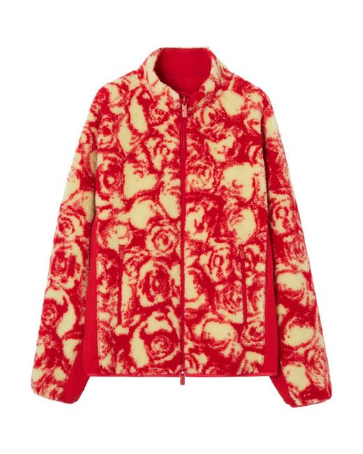 Burberry Fleece Reversible Rose Jacket