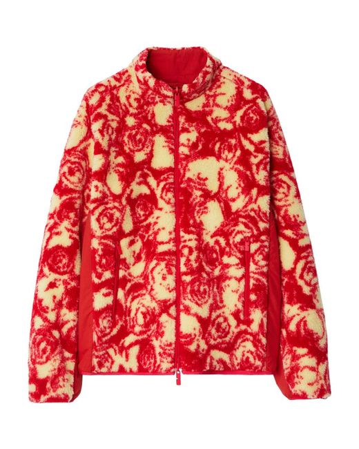 Burberry Fleece Reversible Rose Jacket