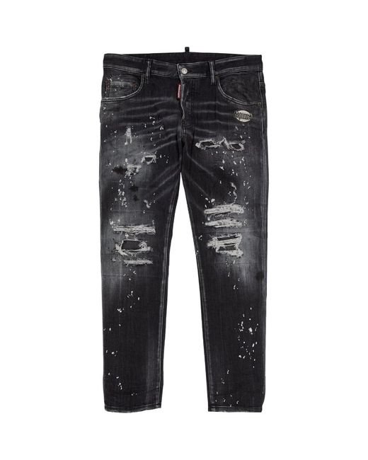 Dsquared2 Distressed Skater Slim Jeans