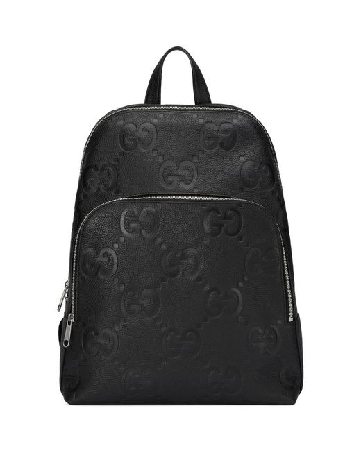Gucci Leather Jumbo GG Backpack