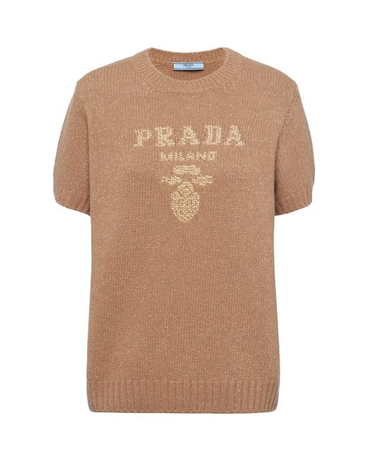 Prada Wool-Blend Logo Sweater