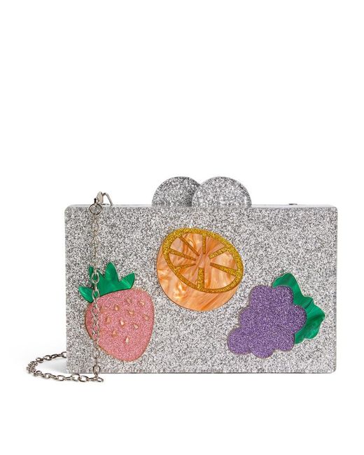 Bari Lynn Fruit Box Clutch Bag