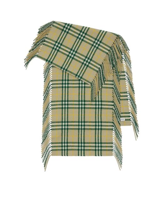 Burberry Fringed Check Scarf