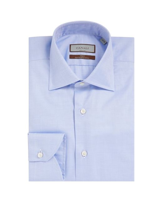 Canali Herringbone Cotton Shirt