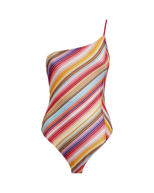 Missoni Striped One-Shoulder Bikini