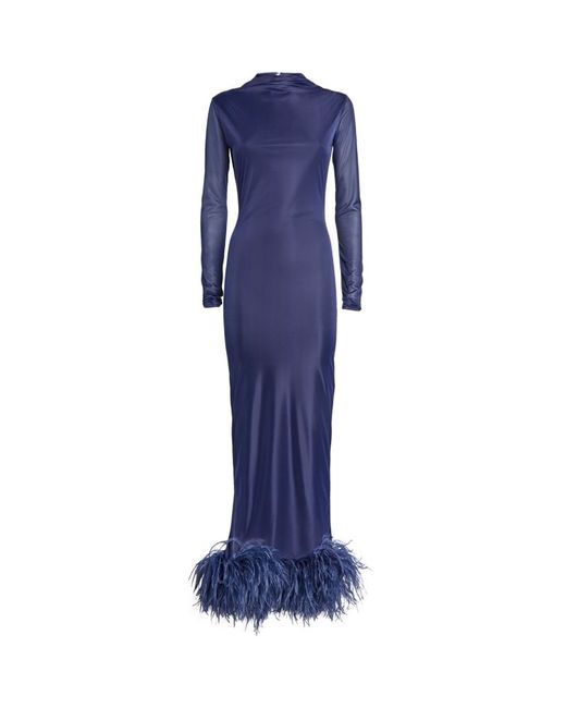16Arlington Feather-Trim Luna Gown