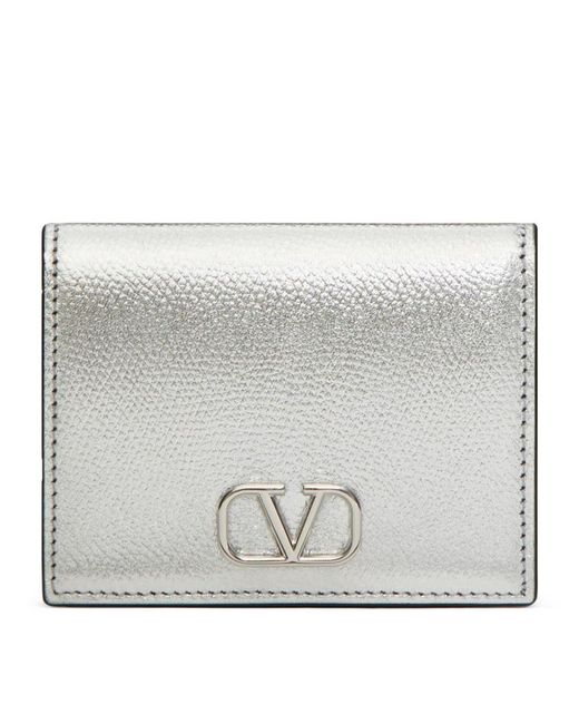 Valentino Garavani Leather VLogo Bifold Wallet