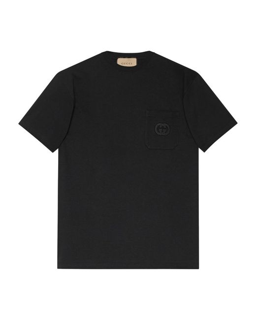 Gucci Embroidered Interlocking G T-Shirt