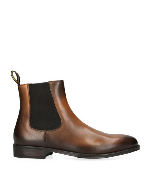 Doucal's Leather Flex Chelsea Boots