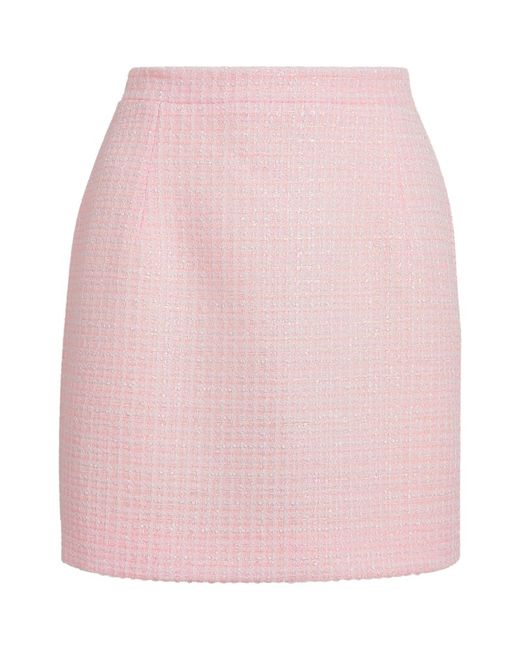 Alessandra Rich Tweed Sequinned Mini Skirt