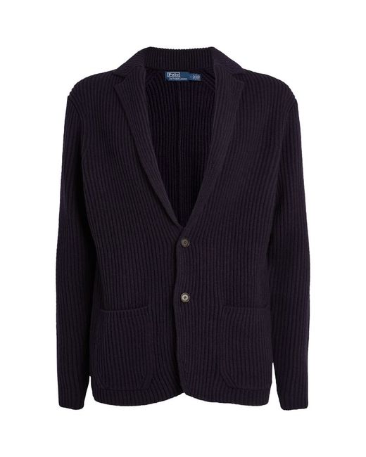 Polo Ralph Lauren Wool-Blend Notch-Collar Cardigan
