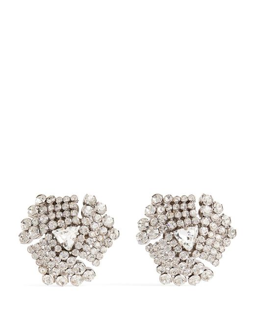 Alessandra Rich Crystal-Embellished Clip-On Earrings