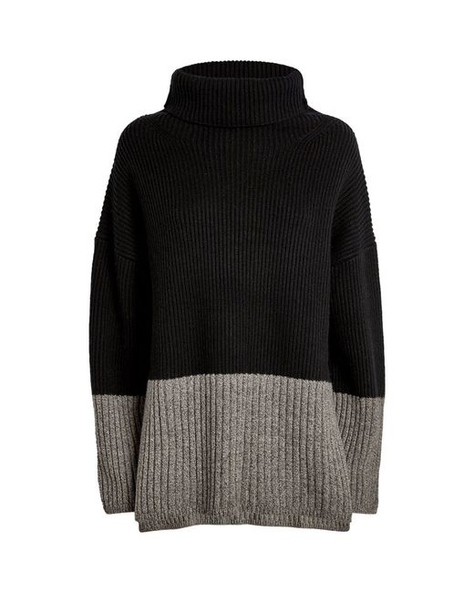 Joseph Merino Wool-Cashmere Colour-Block Sweater