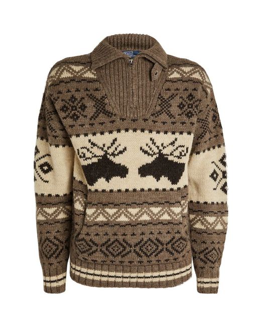 Polo Ralph Lauren Wool Blend Moose Sweater