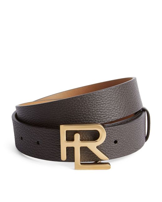 Ralph Lauren Purple Label Pebbled Leather Belt