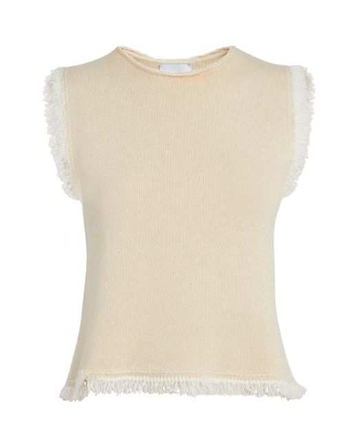 Barrie Cashmere-Cotton Tank Top