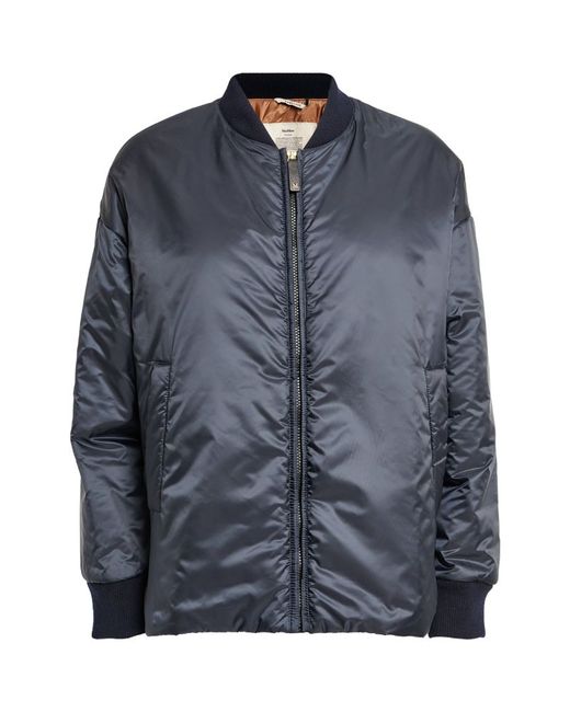 Max Mara Quilted Bomber Jacket